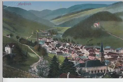 (100972) AK Markirch, Sainte-Marie-aux-Mines, Panorama, Feldpost 1916