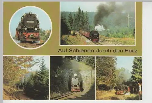 (79293) AK Harzquerbahn, Mehrbild 1988