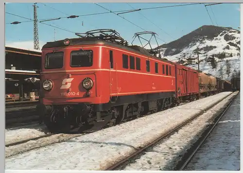 (70284) AK El. Mehrzwecklokomotive 1110.010-4 in Schwarzach-St. Veit 1986