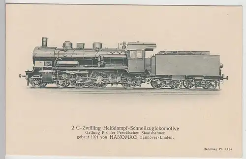 (113611) AK 2 C Zwilling Heißdampf Schnellzuglokomotive Preußische P8, v. 1945