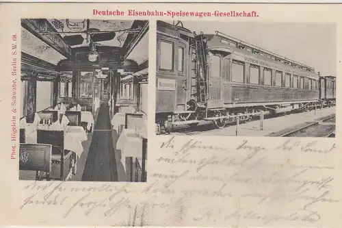 (108035) AK Deutsche Eisenbahn Speisewagen Gesellschaft 1906