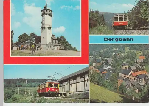 (101975) AK Oberweißbacher Bergbahn, Mehrbildkarte 1981