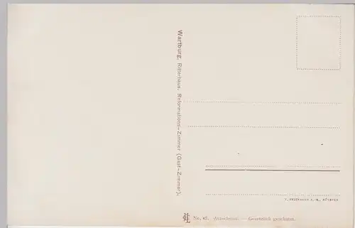 (96823) AK Eisenach, Wartburg, Ritterhaus, Gastzimmer, vor 1945