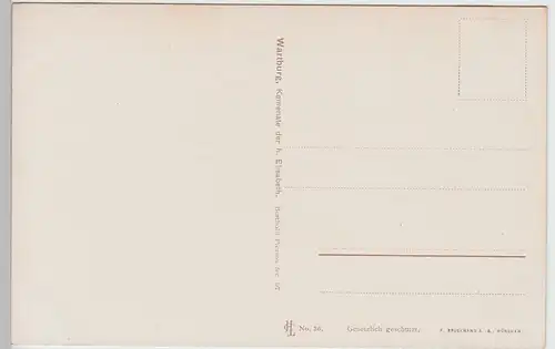 (96822) Künstler AK Eisenach, Wartburg, Elisabethkemenate, v. 1945