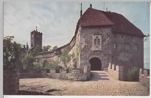 (96820) AK Eisenach, Wartburg, Eingang, vor 1945