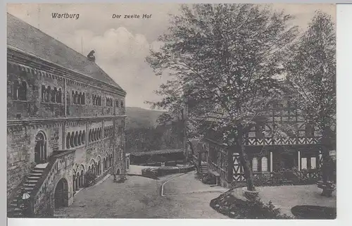 (93242) AK Eisenach, Wartburg, zweiter Hof 1909
