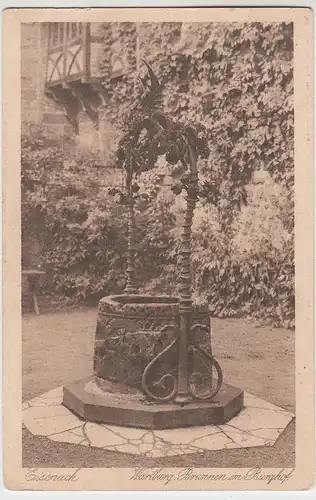 (90947) AK Eisenach, Wartburg, Brunnen im Burghof, vor 1945