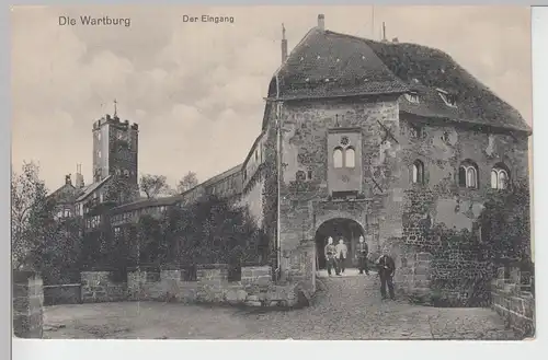 (90417) AK Eisenach, Wartburg, Eingang, vor 1945