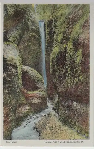 (8820) AK Eisenach, Thür., Drachenschlucht, Wasserfall, vor 1945