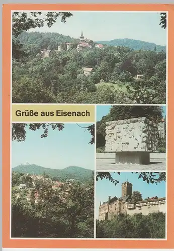 (83320) AK Eisenach, Mehrbild, Eisenacher Parteitag, Wartburg 1987
