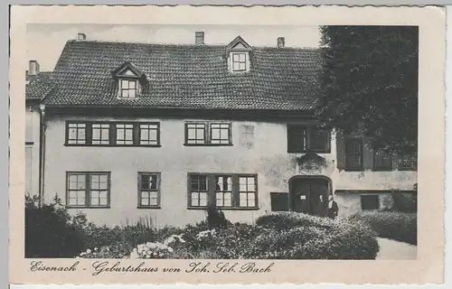 (67108) AK Eisenach, Geburtshaus Johann Sebastian Bach, vor 1945