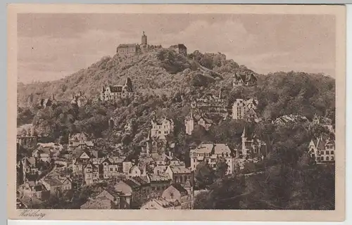 (67105) AK Eisenach, Panorama mit Wartburg, vor 1919