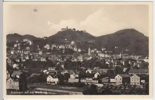 (3026) Foto AK Eisenach, Thür., Panorama, Wartburg 1938