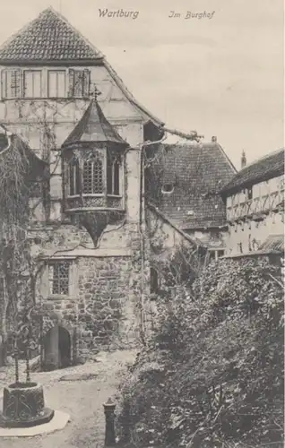 (1585) AK Eisenach, Thür., Wartburg, Burghof, vor 1945