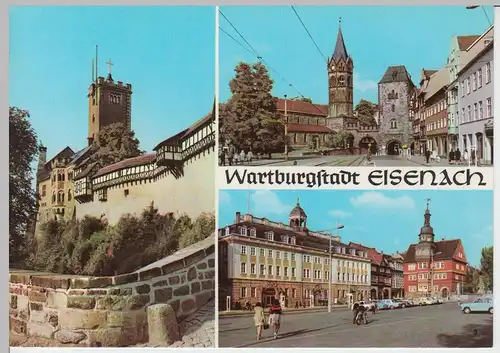 (102285) AK Eisenach, Mehrbildkarte 1976