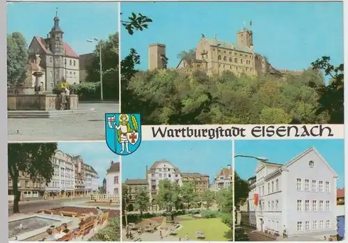(102284) AK Eisenach, Mehrbildkarte 1970