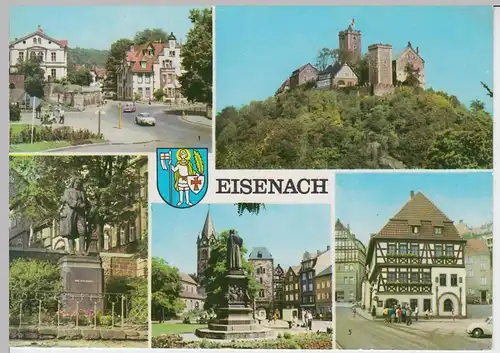 (102283) AK Eisenach, Mehrbildkarte 1970