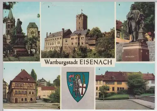 (102277) AK Eisenach, Mehrbildkarte 1968