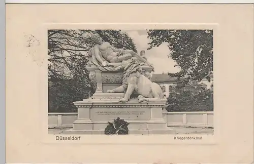 (78539) AK Düsseldorf, Kriegerdenkmal 1911