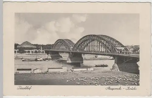 (74814) AK Düsseldorf, Skagerrak-Brücke, 1941