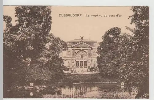 (66308) AK Düsseldorf, Kunsthalle, französische Karte vor 1945