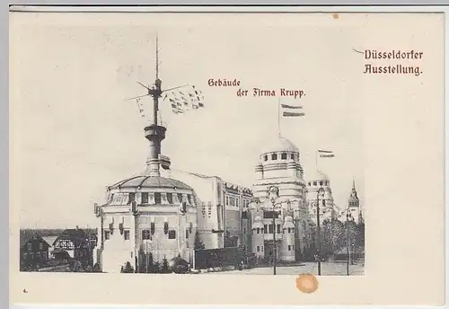 (41168) AK Düsseldorf, Ausstellung, Gebäude d. Firma Krupp, vor 1905