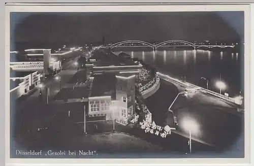 (35037) Foto AK Düsseldorf, Gesolei bei Nacht, 1926