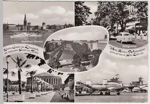 (23759) Foto AK Düsseldorf, Mehrbildkarte 1965