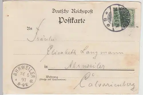 (111940) AK Düsseldorf, Arabisches Café Moritz & Görlich 1897