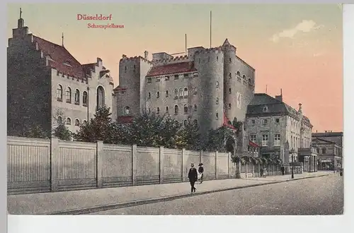 (104155) AK Düsseldorf, Schauspielhaus, 1910/20er