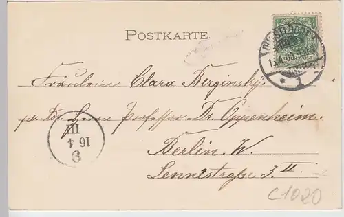 (103228) AK Gruss aus Düsseldorf, Alleestraße 1900