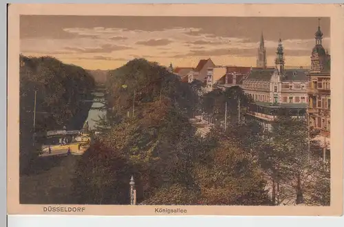 (101284) AK Düsseldorf, Königsallee, aus Leporello 1923