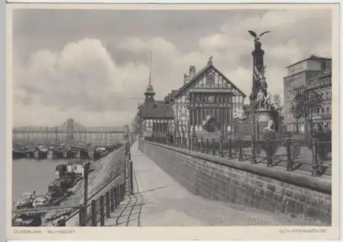 (2689) AK Duisburg, Rhein, Schifferbörse 1932