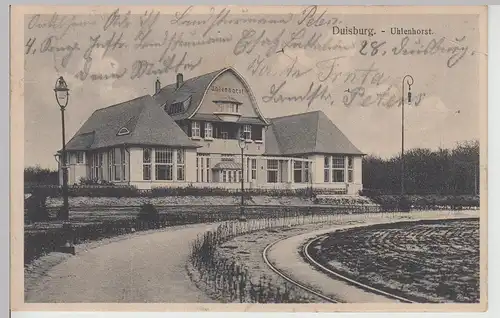 (114997) AK Duisburg, Uhlenhorst 1915