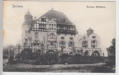 (109186) AK Duisburg, Kurhaus Wolfsburg, vor 1945