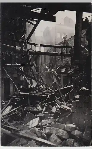 (105943) Foto AK Ruinen nach Brand im Duisburger Hafen 1933