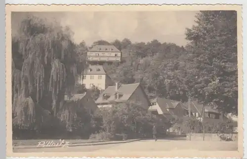 (97767) Foto AK Pillnitz, Ortsansicht mit Cafe Hausberg