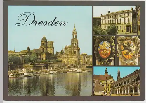 (96283) AK Dresden, Mehrbildkarte, 1988