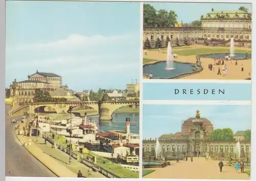 (96281) AK Dresden, Mehrbildkarte, 1969