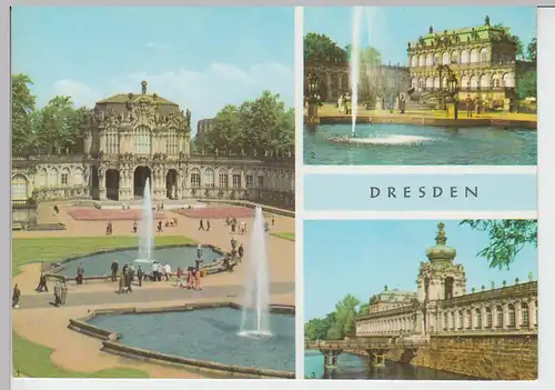(96280) AK Dresden, Mehrbildkarte, 1969