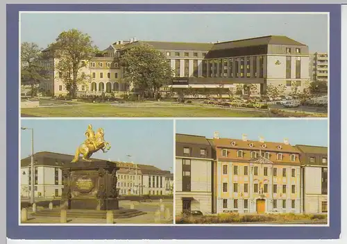 (96276) AK Dresden, Mehrbildkarte Hotel Bellevue, 1988