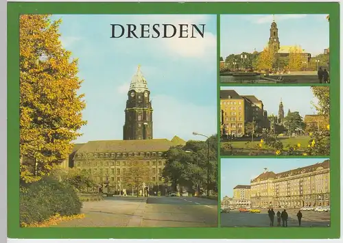 (96271) AK Dresden, Mehrbildkarte, 1988