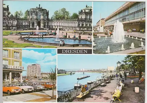 (96267) AK Dresden, Mehrbildkarte, 1975