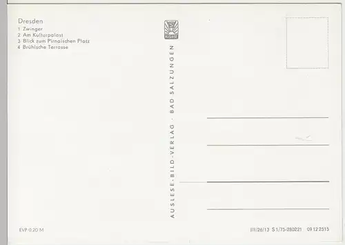 (96267) AK Dresden, Mehrbildkarte, 1975