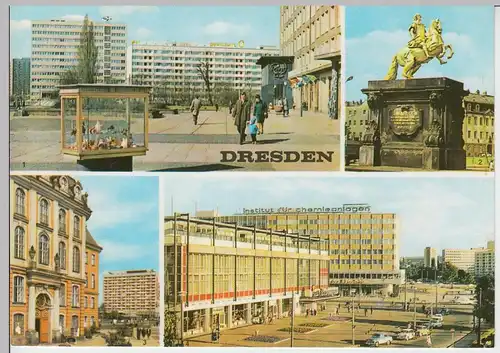 (96266) AK Dresden, Mehrbildkarte, 1972