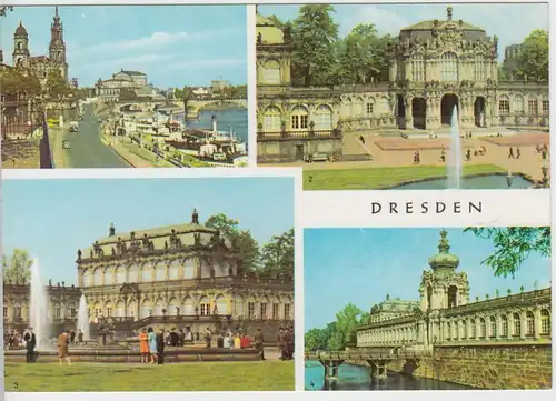 (96263) AK Dresden, Mehrbildkarte, 1970