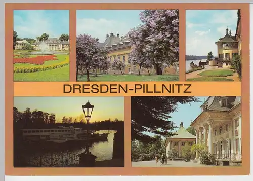 (96240) AK Dresden Pillnitz, Mehrbildkarte, 1986