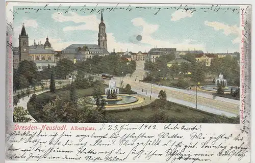 (88689) AK Dresden Neustadt, Albertplatz, 1902