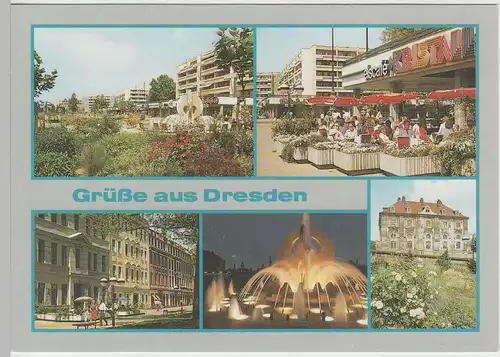 (83432) AK Dresden, Neustädter Markt, Mehrbild 1990