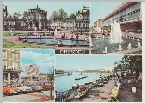 (83221) AK Dresden, Mehrbild, Kulturpalast, Pirnaischer Platz 1981